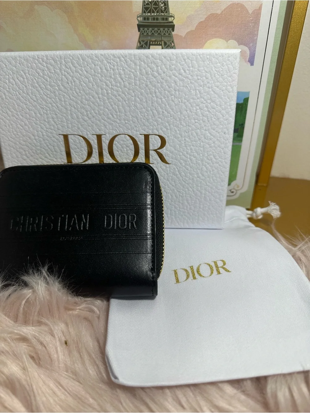 GWP CD  Black Zip compact Card Wallet
